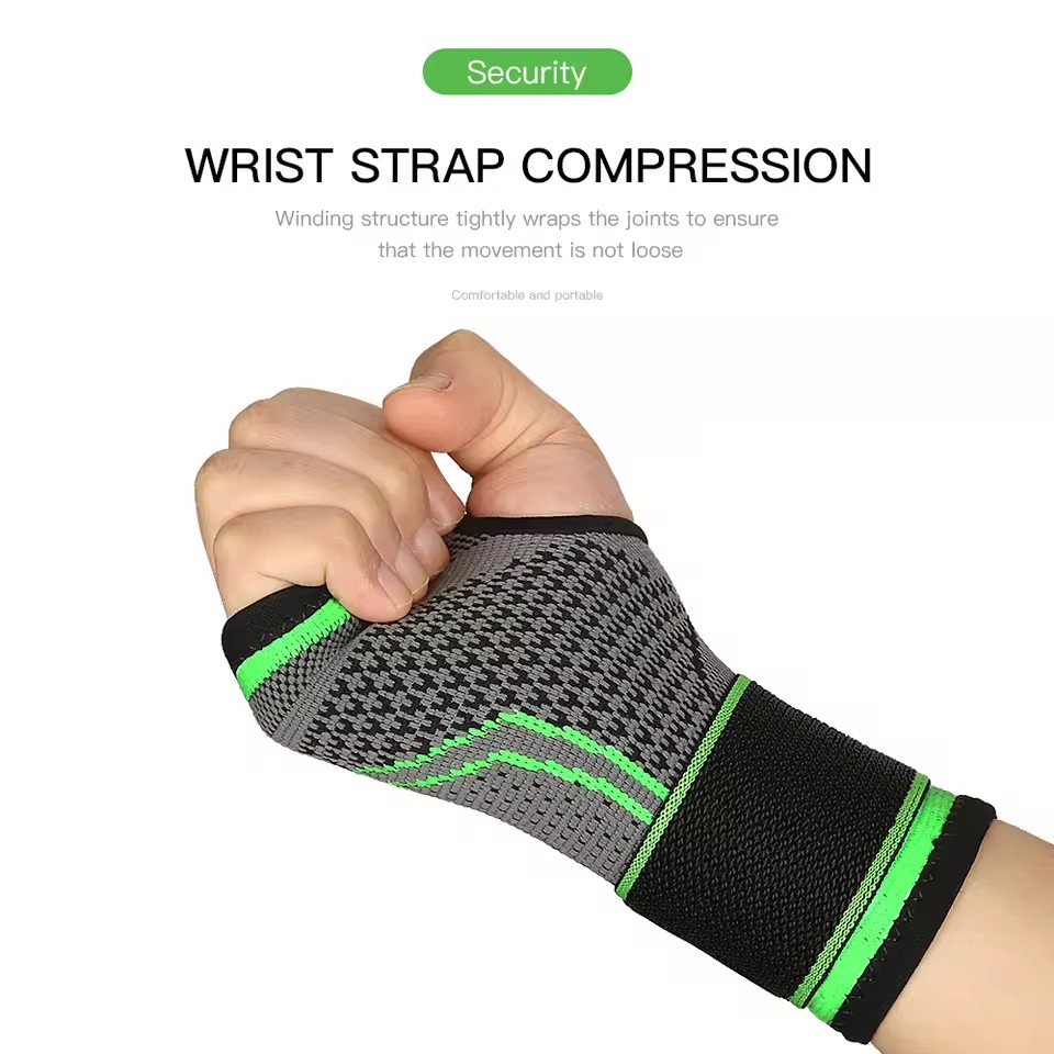 Gym Fitness Gloves Wrist Support Sports Wristband Therapy Protector Fingerless Safety Body Building Entertainment（Attention: The product is sold as a single item, not a pair）