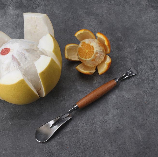 Double Head Peeler For Orange Pomegranate Grapefruit Lemon Fruit Cutting Tools Portable Effortless Skin Remover For Home Kitchen