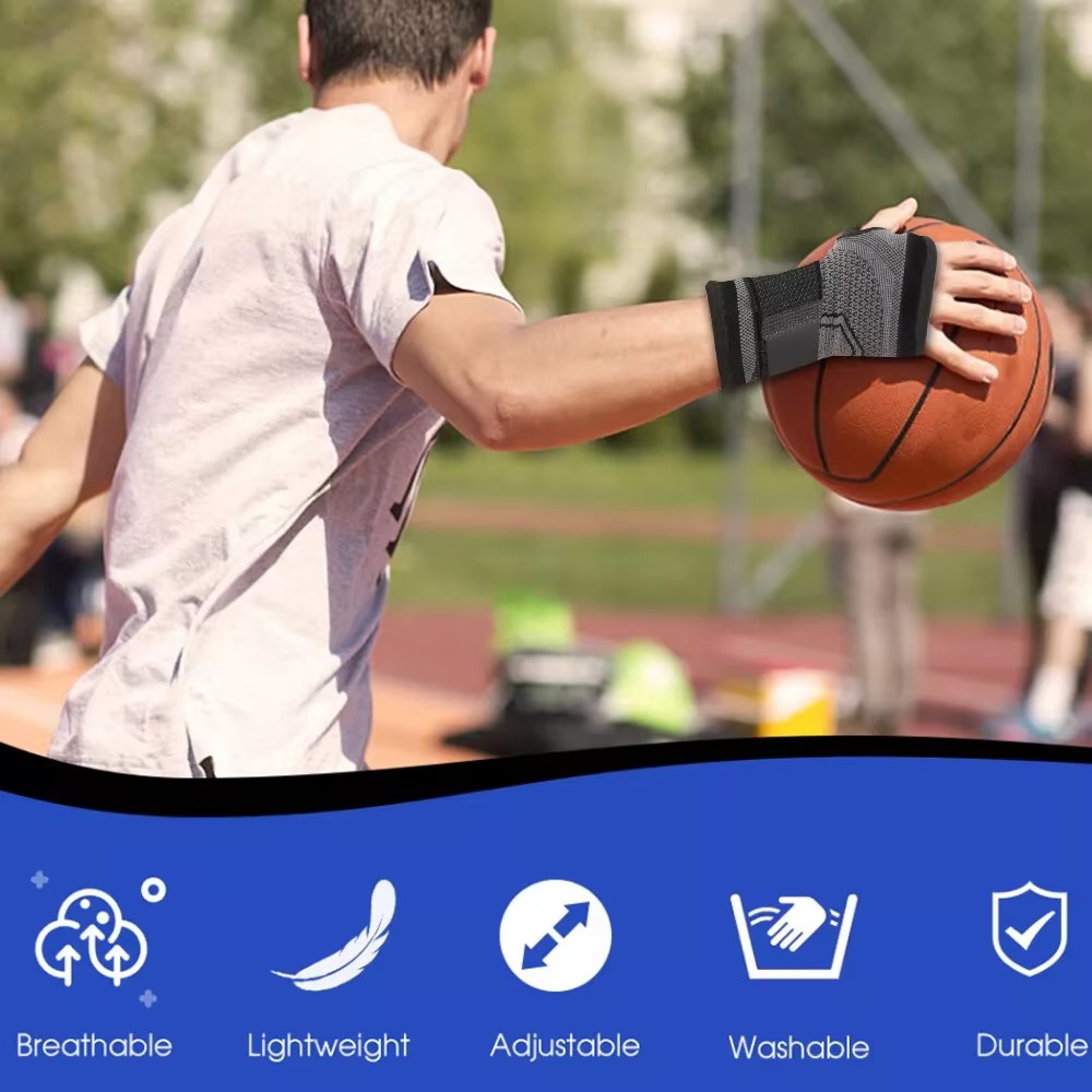 Gym Fitness Gloves Wrist Support Sports Wristband Therapy Protector Fingerless Safety Body Building Entertainment（Attention: The product is sold as a single item, not a pair）