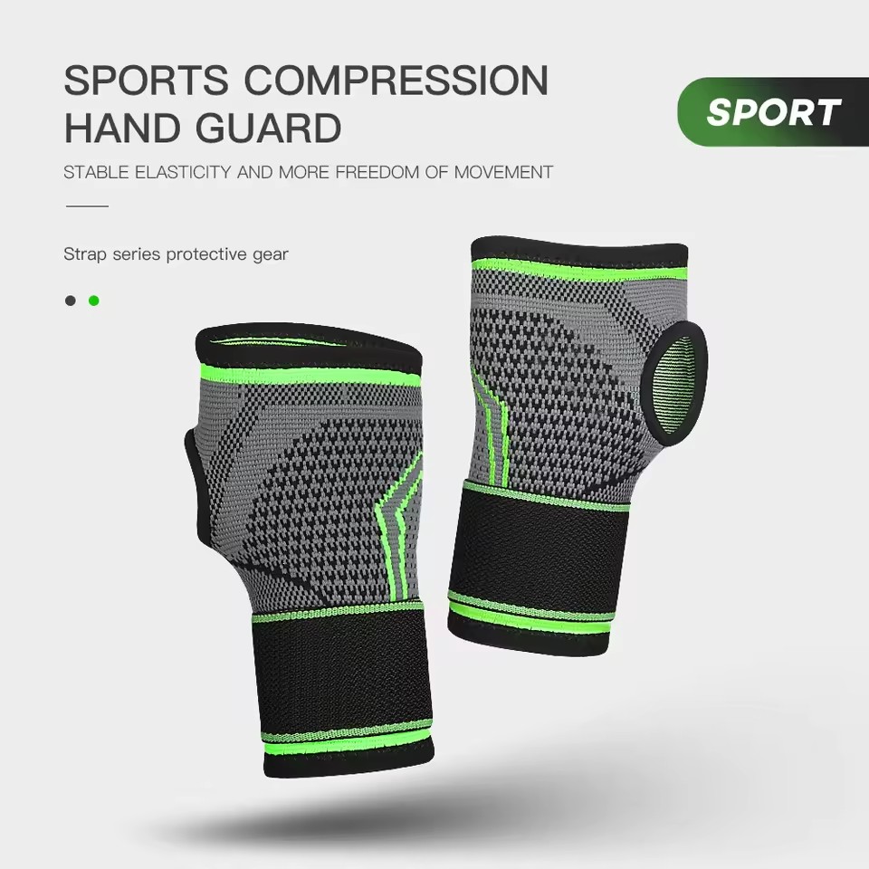 Gym Fitness Gloves Wrist Support Sports Wristband Therapy Protector Fingerless Safety Body Building Entertainment（Attention: The product is sold as a single item, not a pair）