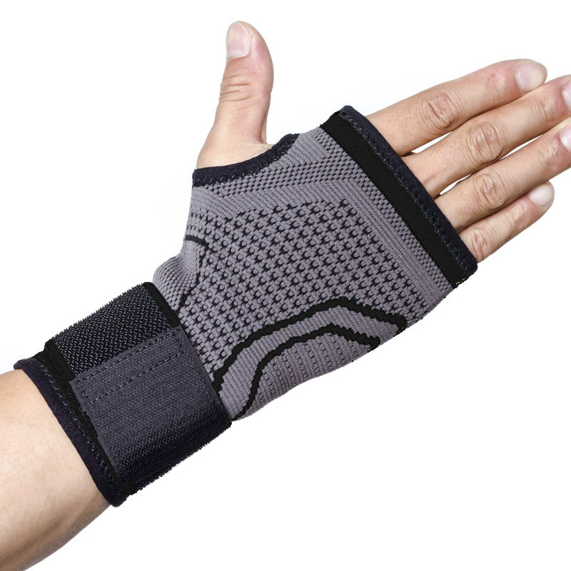 Gym Fitness Gloves Wrist Support Sports Wristband Therapy Protector Fingerless Safety Body Building Entertainment（Attention: The product is sold as a single item, not a pair）