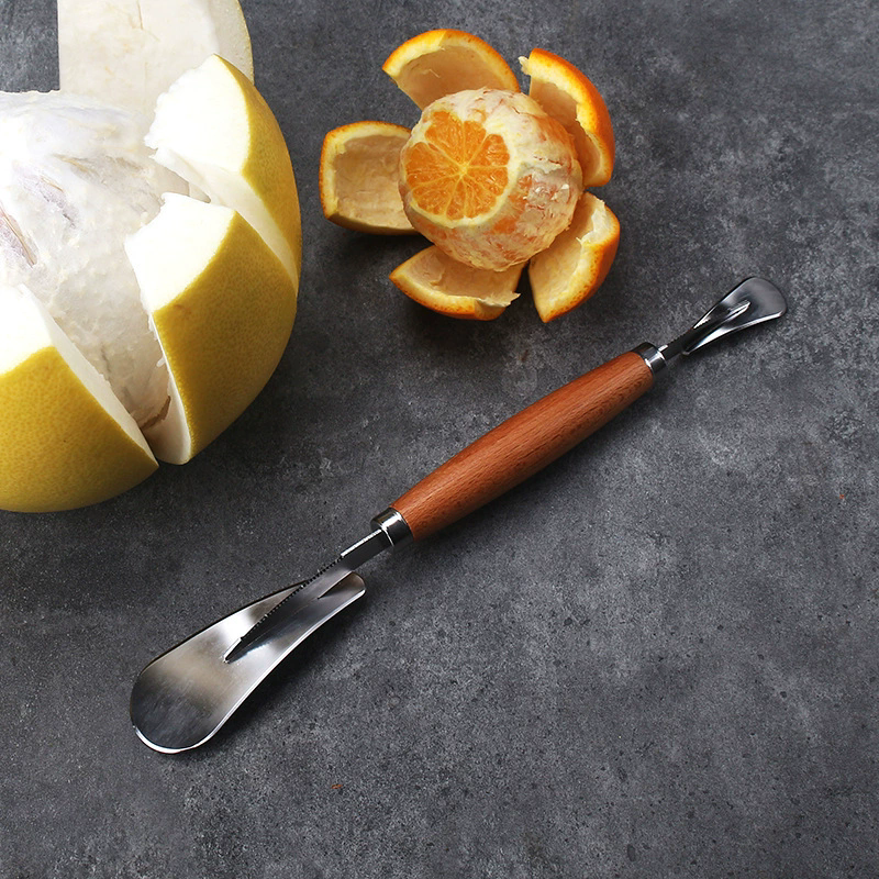 Double Head Peeler For Orange Pomegranate Grapefruit Lemon Fruit Cutting Tools Portable Effortless Skin Remover For Home Kitchen