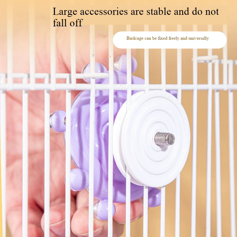 Interactive Parrot Toy Bird Cage Toy for Parrots Rotating Treat Dispenser, for Mental Stimulation and Entertainment