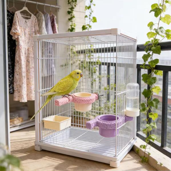 Resin Bird Cage Feeder Non-slip Jumping Platform Paw Grinding Sticks Wear-resistant Parrot Biting Rod Bird Perch Stand for Cage