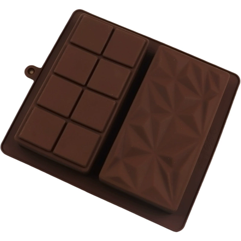 Dubai Chocolate Mold Bars Almond Chocolate Bars Thick Silicone Mold for Filling Bars Professional Candy-Making Tool.