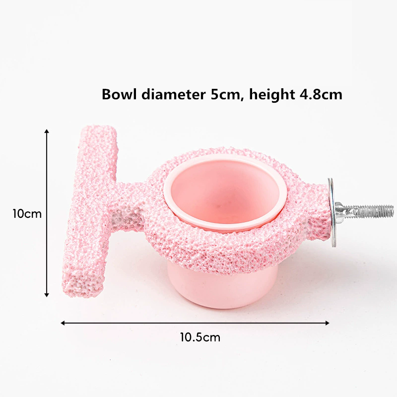 Resin Bird Cage Feeder Non-slip Jumping Platform Paw Grinding Sticks Wear-resistant Parrot Biting Rod Bird Perch Stand for Cage