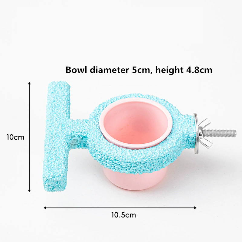 Resin Bird Cage Feeder Non-slip Jumping Platform Paw Grinding Sticks Wear-resistant Parrot Biting Rod Bird Perch Stand for Cage