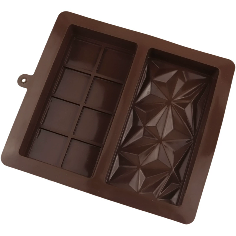 Dubai Chocolate Mold Bars Almond Chocolate Bars Thick Silicone Mold for Filling Bars Professional Candy-Making Tool.