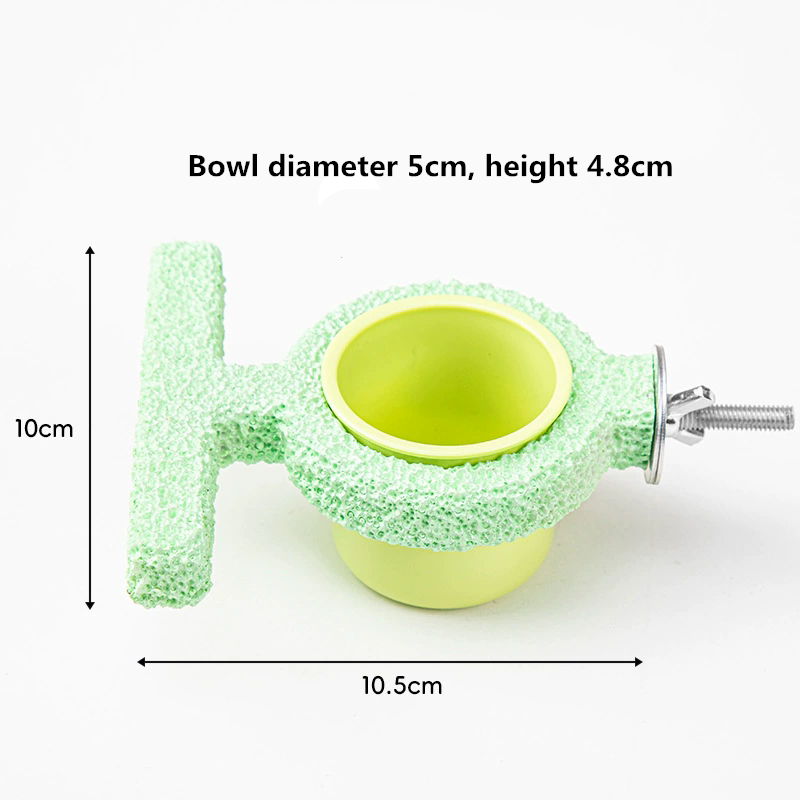 Resin Bird Cage Feeder Non-slip Jumping Platform Paw Grinding Sticks Wear-resistant Parrot Biting Rod Bird Perch Stand for Cage