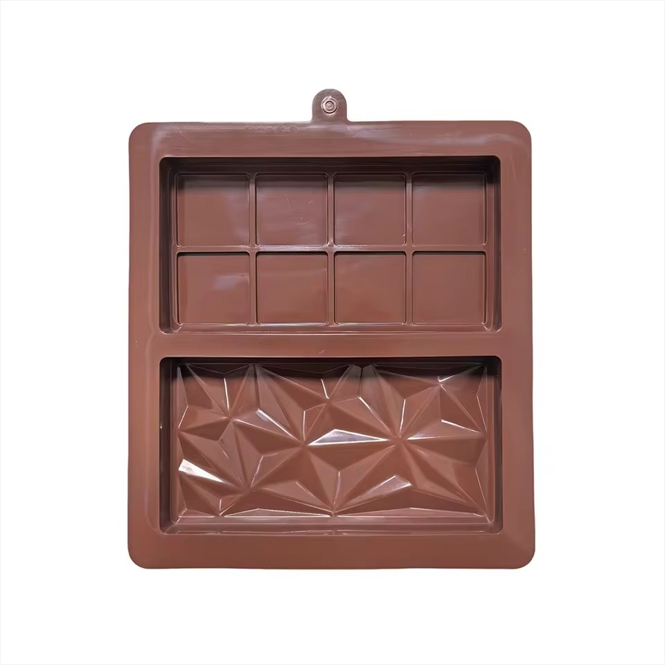 Dubai Chocolate Mold Bars Almond Chocolate Bars Thick Silicone Mold for Filling Bars Professional Candy-Making Tool.