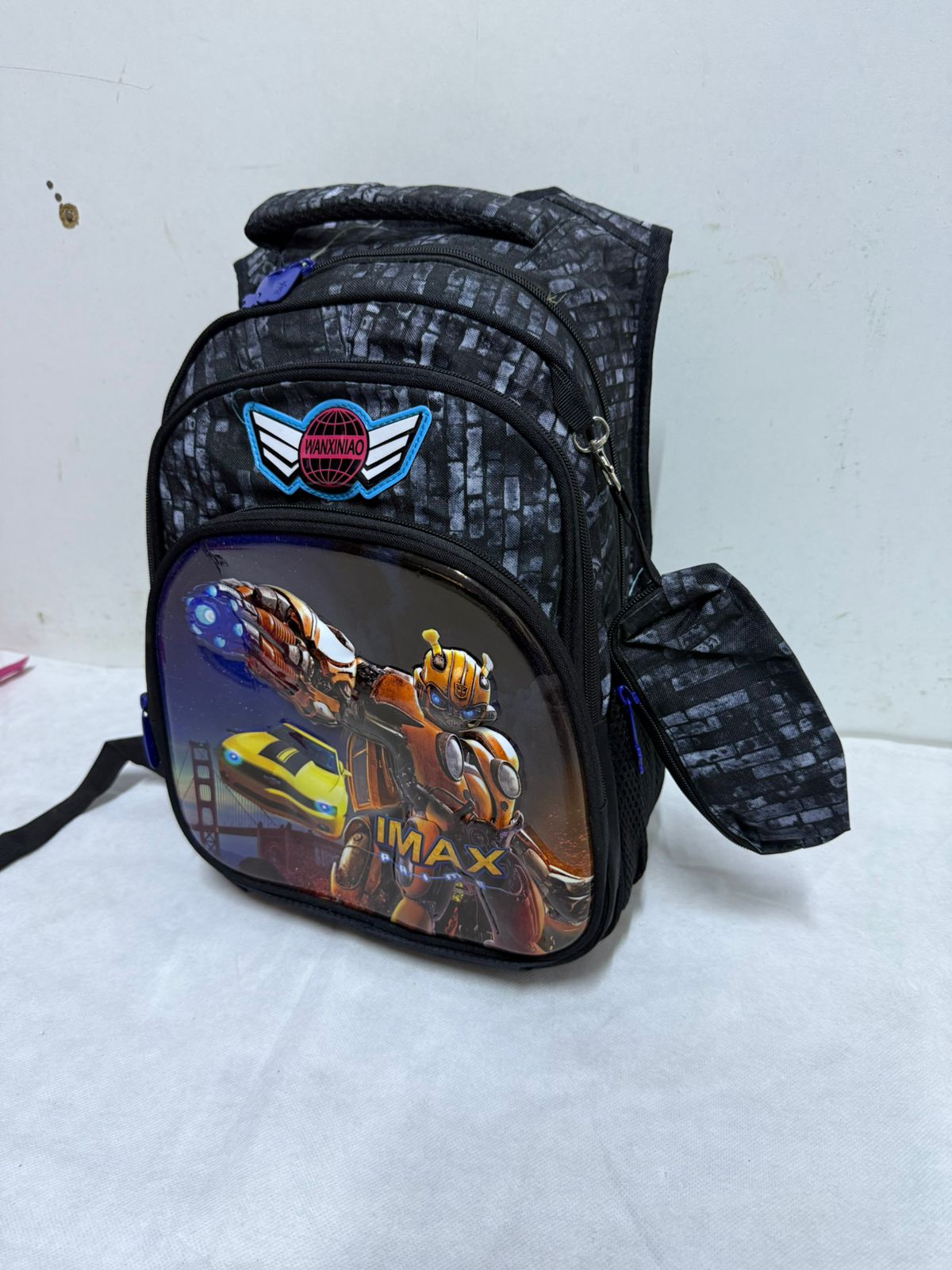 Kids School Backpack with Matching Pencil Case | Durable 3D Cartoon Girl & Military Humvee Bookbags | Ergonomic School Bags for Boys and Girls