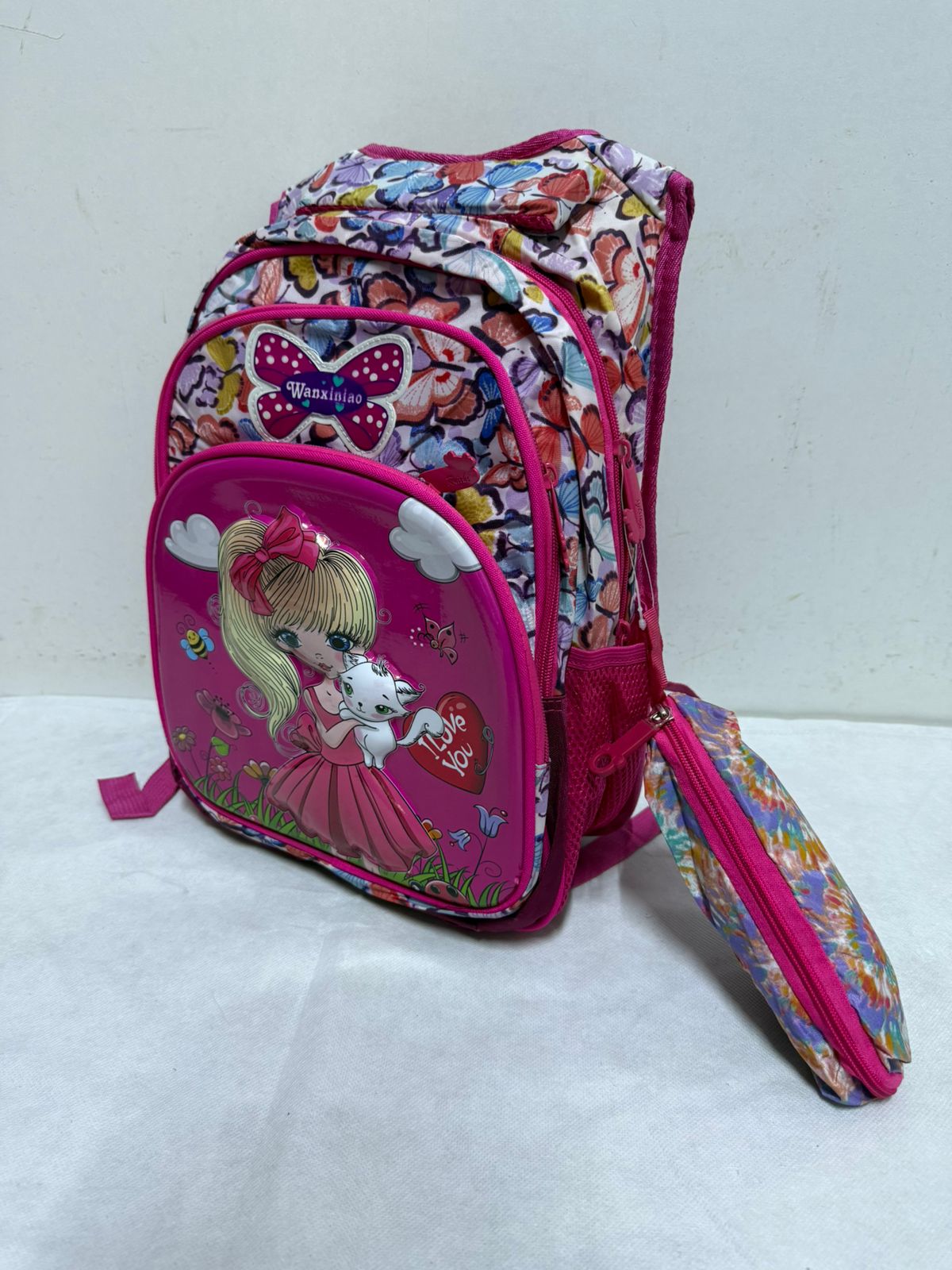 Kids School Backpack with Matching Pencil Case | Durable 3D Cartoon Girl & Military Humvee Bookbags | Ergonomic School Bags for Boys and Girls