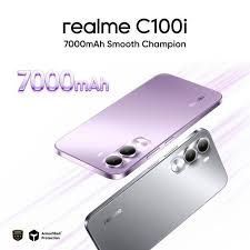 NEW ARRIVAL!!! Realme C100i, 120Hz, 6.8 Inch HD Display , 64GB./128GB/256GB ROM, 4GB/6GB RAM , Dawn Purple,7000 mAh Battery .