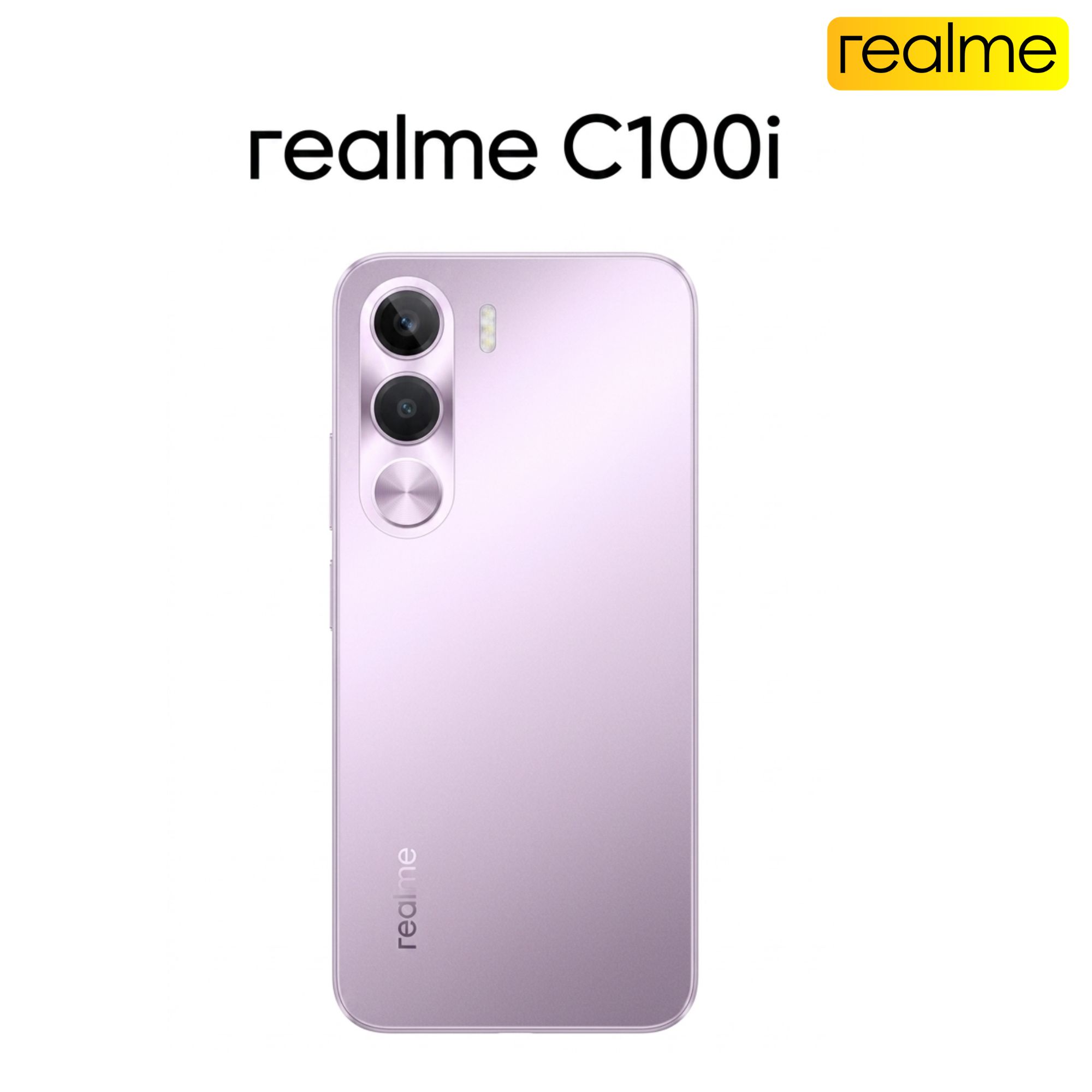 NEW ARRIVAL!!! Realme C100i, 120Hz, 6.8 Inch HD Display , 64GB./128GB/256GB ROM, 4GB/6GB RAM , Dawn Purple,7000 mAh Battery .