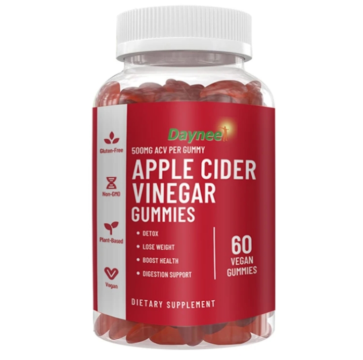 Daynee Apple Cider Vinegar Gummies - 1000mg per Serving - 60 Vegan Gummies - ACV Gummies for Detox, Weight Loss Support, Energy Boost, Digestion & Gut Health