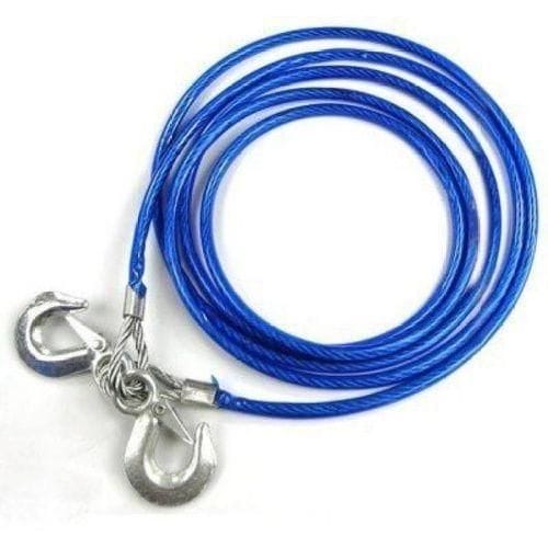 Heavy Duty Car Emergency Towing Rope High Strength Tow Strap With Steel Hooks For Cars SUVs & Trucks