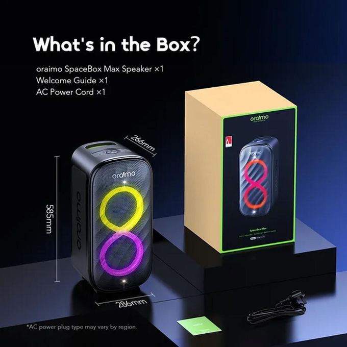 oraimo SpaceBox Max 200W Auracast SpaceBox Max