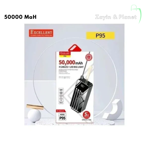 excellent P95 power bank, 50000 mAh power bank Kenya, big power bank 50000 mAh, high capacity powerbank Kenya, fast charging power bank Kenya, heavy duty power bank, long lasting power bank Kenya,