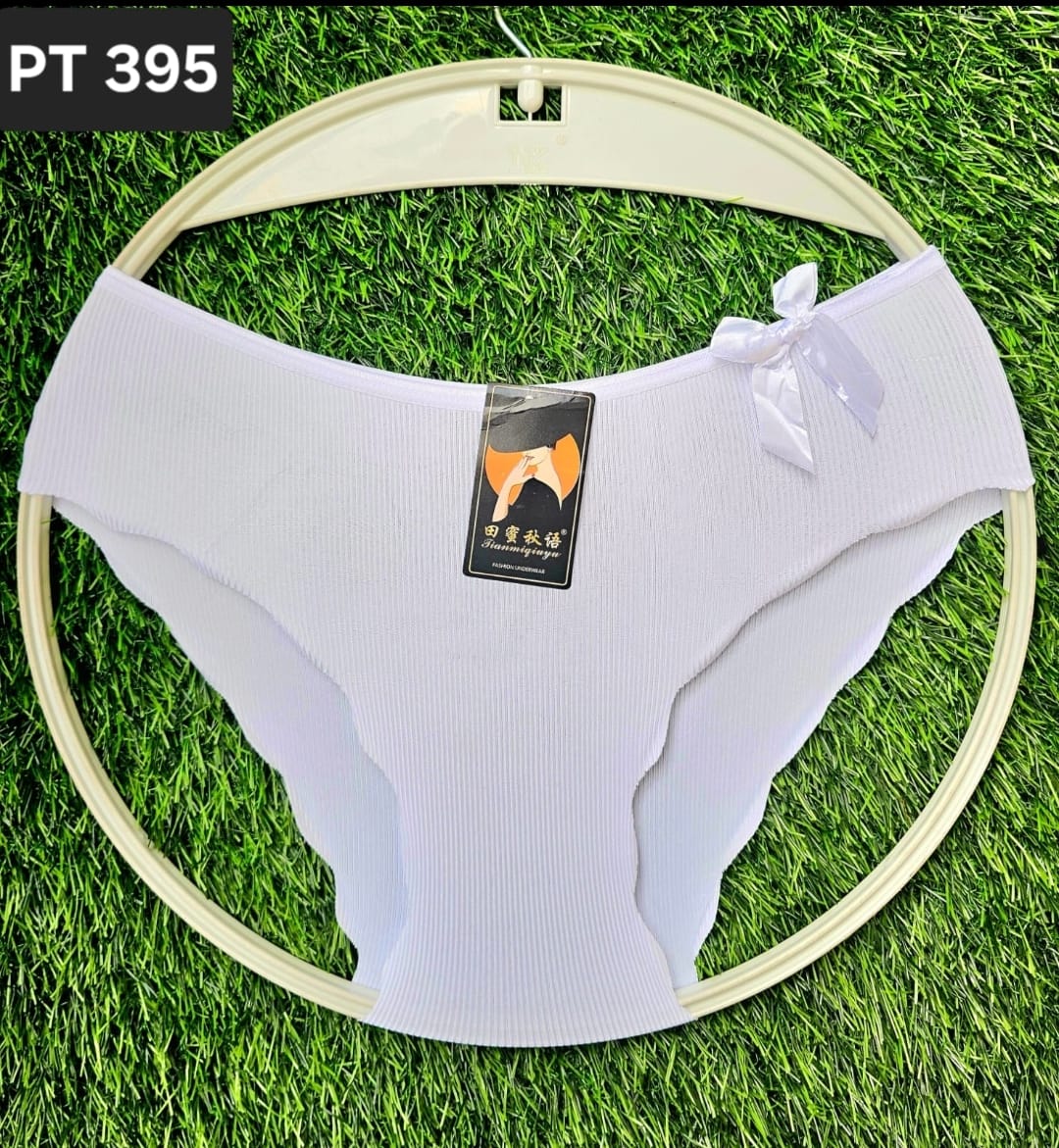 🔥 BEST SELLER HIGH QUALITY 3PCS Women Seamless Ribbed Panties Set – Soft Stretch Bow-Knot Underwear, Breathable Comfort (Multicolor)