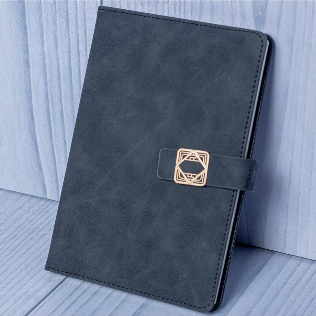 A5 Checked Executive Notebook Journal with Free Executive Pen – Premium Hardcover Diary for Office, School, Meetings & Daily Planning