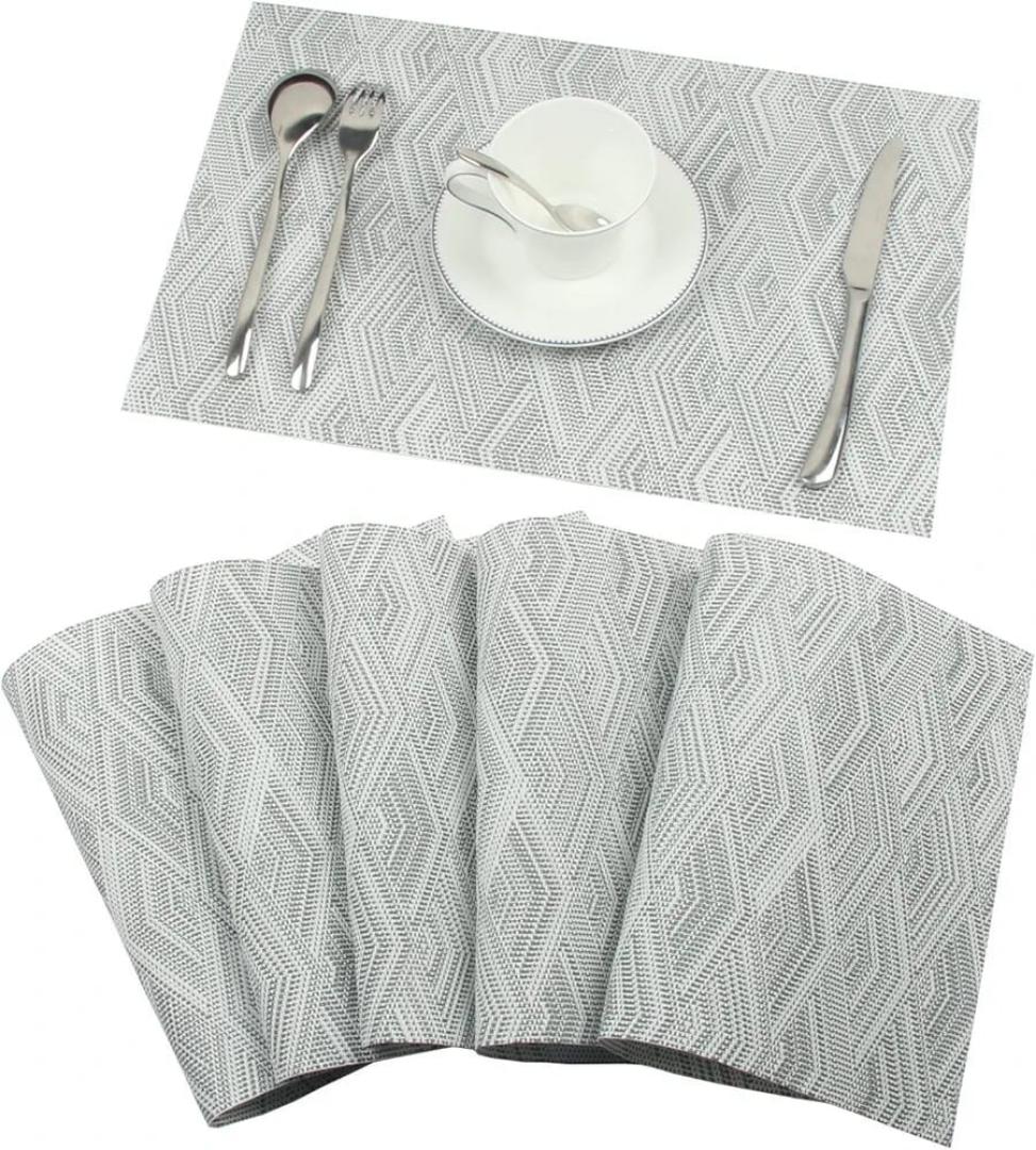 6pcs pvc  table mats