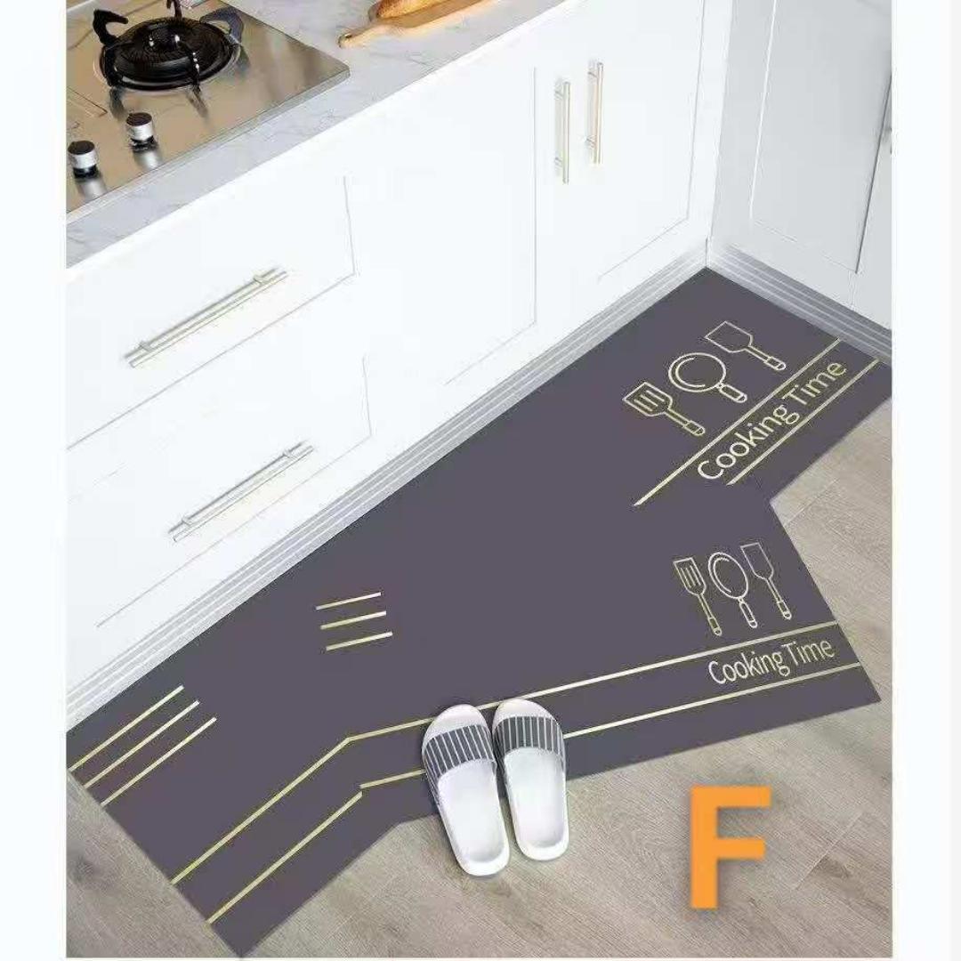 2pcs kitchen mats with rubber super non-slip underside