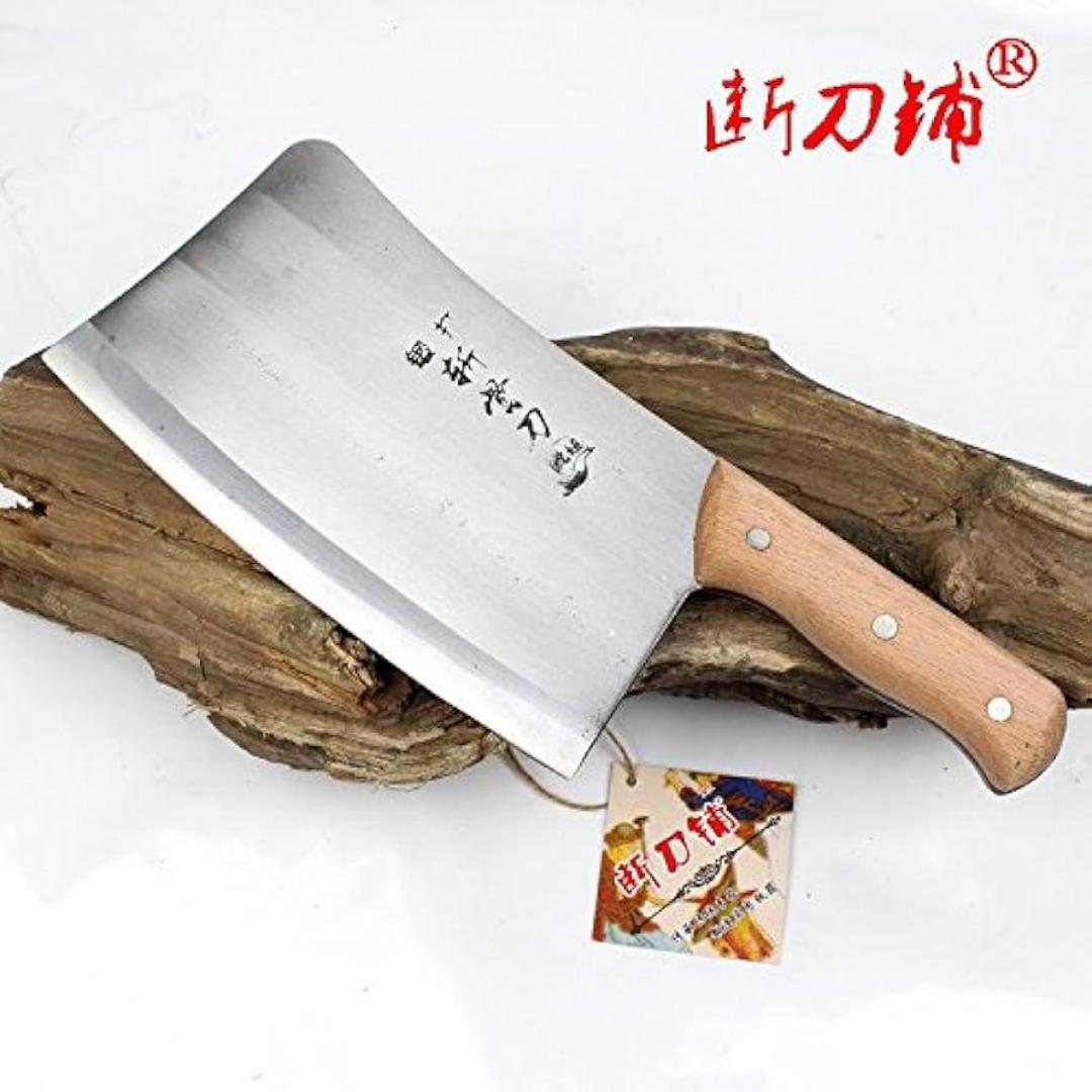 Heavy-duty stainless steel butcher's meat cleaver knife
