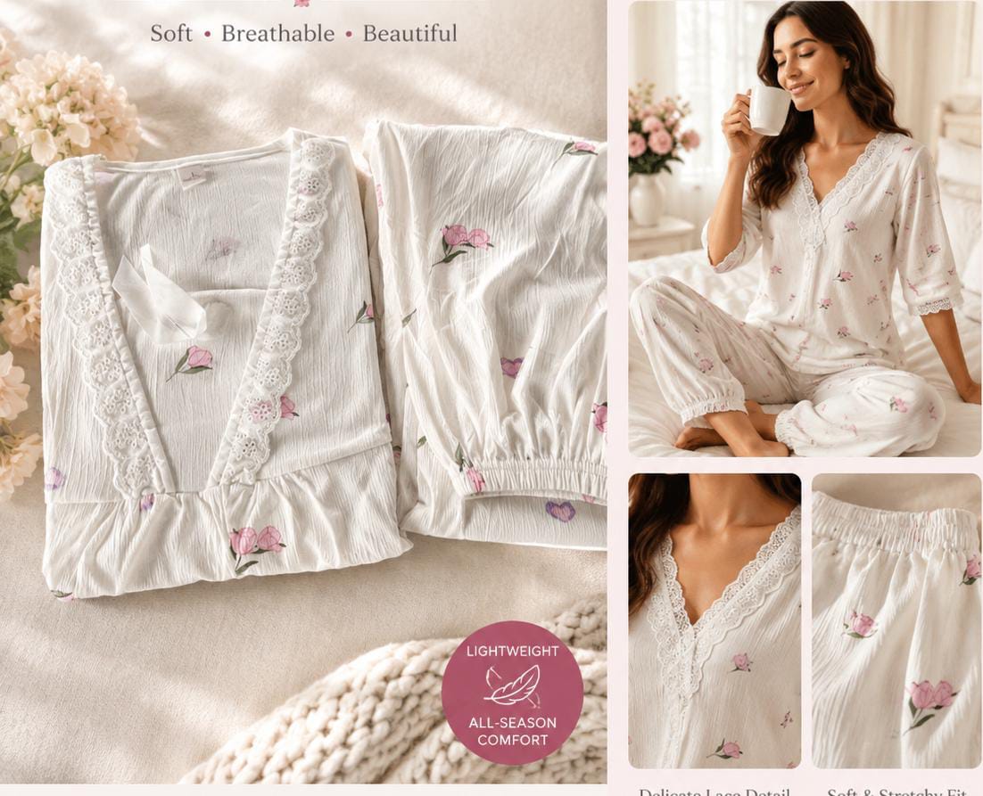 Experience unmatched comfort with these Stretchable Pajamas, designed for a soft, flexible fit that moves with your body. Whether you're relaxing at home, getting a good night's sleep, or enjoying a l