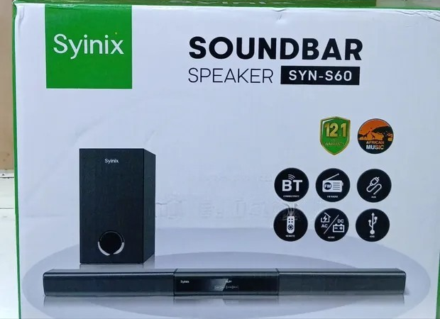 🎶 Synix Soundbar SYN-S60 Premium Soundbar 🔊 60W Powerful Bass 💥 Crystal Clear Audio 🎧 Bluetooth & AUX Connectivity 📱 Sleek Design for TVs, Phones & Home Theatres 🖥️🎼