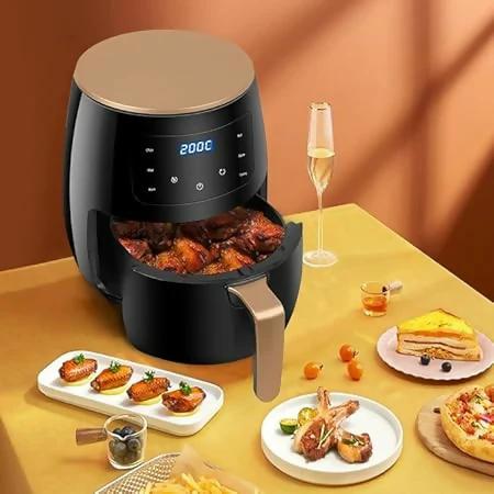 🔥🍟 5L NUNIX Air Fryer  New Model AF-05GL – Healthy Oil-Free Cooking with Transparent Glass Window, Digital Control & Rapid Hot Air Tech | Stylish, Compact & Perfect for Crispy Meals 🍗✨