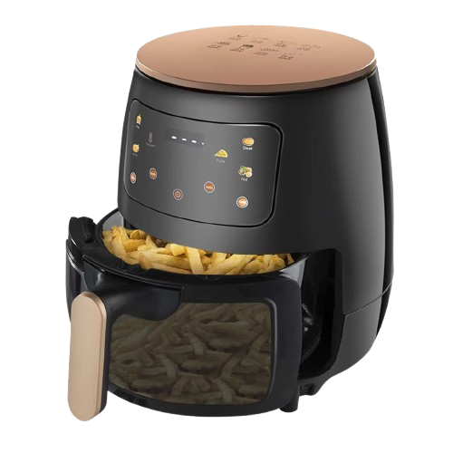 🔥🍟 5L NUNIX Air Fryer  New Model AF-05GL – Healthy Oil-Free Cooking with Transparent Glass Window, Digital Control & Rapid Hot Air Tech | Stylish, Compact & Perfect for Crispy Meals 🍗✨