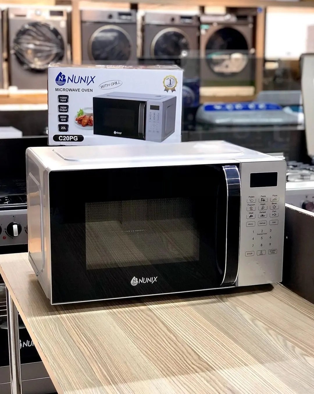 🔥🍲 NUNIX 20L Digital Microwave Oven Model C20PG with Grill – Compact, Stylish & Multi-Functional | Quick Heating, Defrosting, Grilling & Easy Digital Controls for Daily Cooking 🍗✨