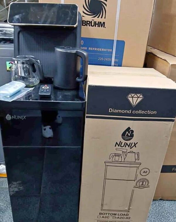 {NEW ARRIVAL🔥} NUNIX A2C-X2 Bottom Load Water Dispenser with Coffee Maker, 💧🔊 – New Model with Built-in Music System/Woofer 🎵 Hot & Cold Water, Sleek Modern Design for Home & Office Use.