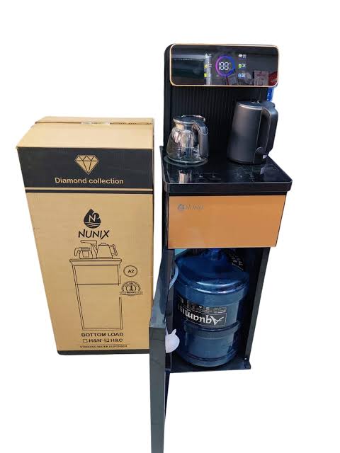 {PROMOTION} Nunix A2C Bottom Load Water Dispenser Hot & Cold with Coffee Maker & LED Panel. Comes With  FREE 6-Piece White Tea Mugs | Stylish, Durable, 1-Year Warranty
