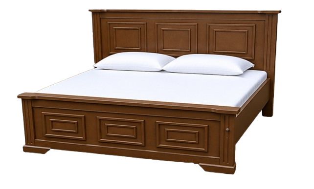 BIGGEST OFFER SALE!!! Modern Luxury Wooden Panel Bed Frame | Premium Strong Bedroom Bed | Queen & King Size | White, Walnut Brown, Black, Grey, Navy Blue & Cream | 4×6, 5×6 & 6×6 ft.WITHOUT MATTRESS!