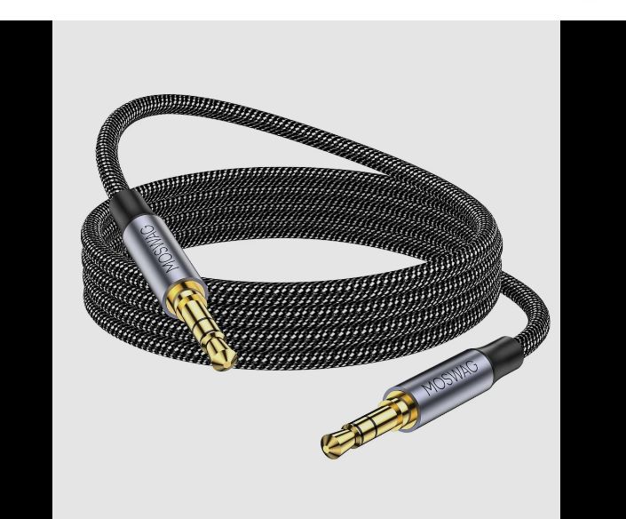 2M 3.5mm Male To Male Jack Aux Cable