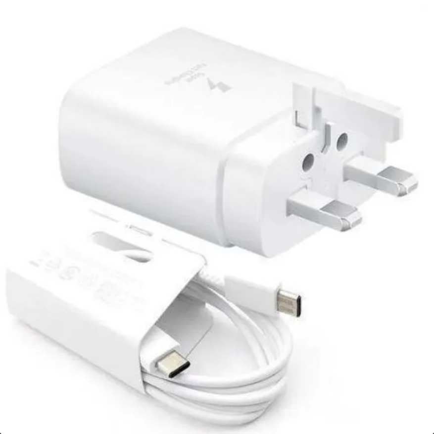 Samsung 45W USB-C Charger for Galaxy A05s, A06, A16, A07, A15, A17 S23 Ultra // Super Fast Charging Charger 45W - Charger Adapter With USB Cable Type-C 2C