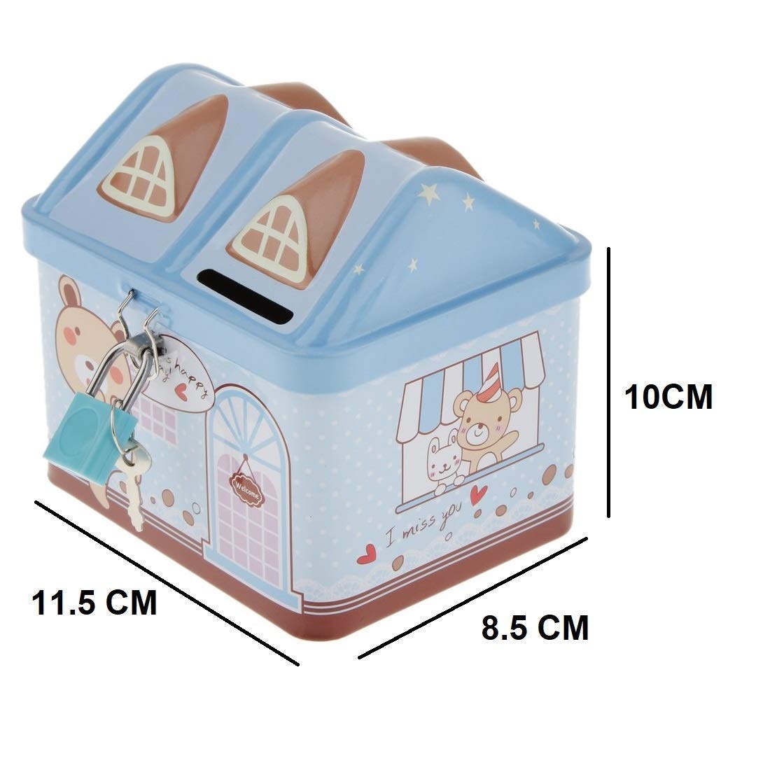Piggy Bank,decorative piggy bank Car Piggy Bank Cute Car Saving Pot Coin Bank Saving Coin Box With Lock Tinplate Metal Money Bank For Kid Gift