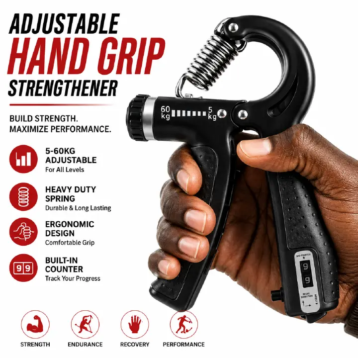 [Heavy Grip Trainer] Adjustable Heavy Grip Strengthening Handle | Forearm & Muscle Trainer, 11.02-132.28lb Resistance, Enhanced Grip Strength, Durable Plastic Construction