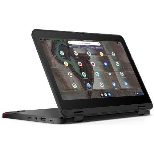 Lenovo Touchscreen Chromebook m - Everyday Laptop - Google Gemini AI- MediaTek 540 CPU - 11" WUXGA IPS Display - 4GB RAM - Upgradable Storage- Integrated Arm Mali Suitable Online Work Office Support