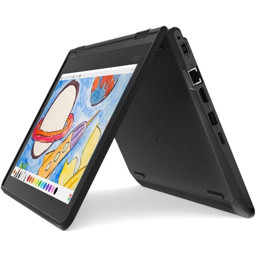 Lenovo Yoga Thinkpad Touchscreen 4GB RAM 12" FHD Display SSD Laptop Slim, Business Notebook Fast Performance, Long Battery Life, Ideal for Work, School, Coding, Office Tasks Portable Windows 11