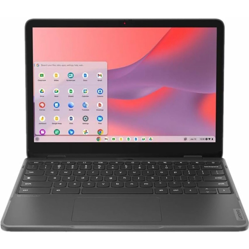 Lenovo Touchscreen Chromebook 4GB RAM FHD 12' Display Lightweight Fast Notebook 500GB Cloud Storage Upgradable Online Work Students Laptop Multitasking x360 Plus Free Wireless Mouse