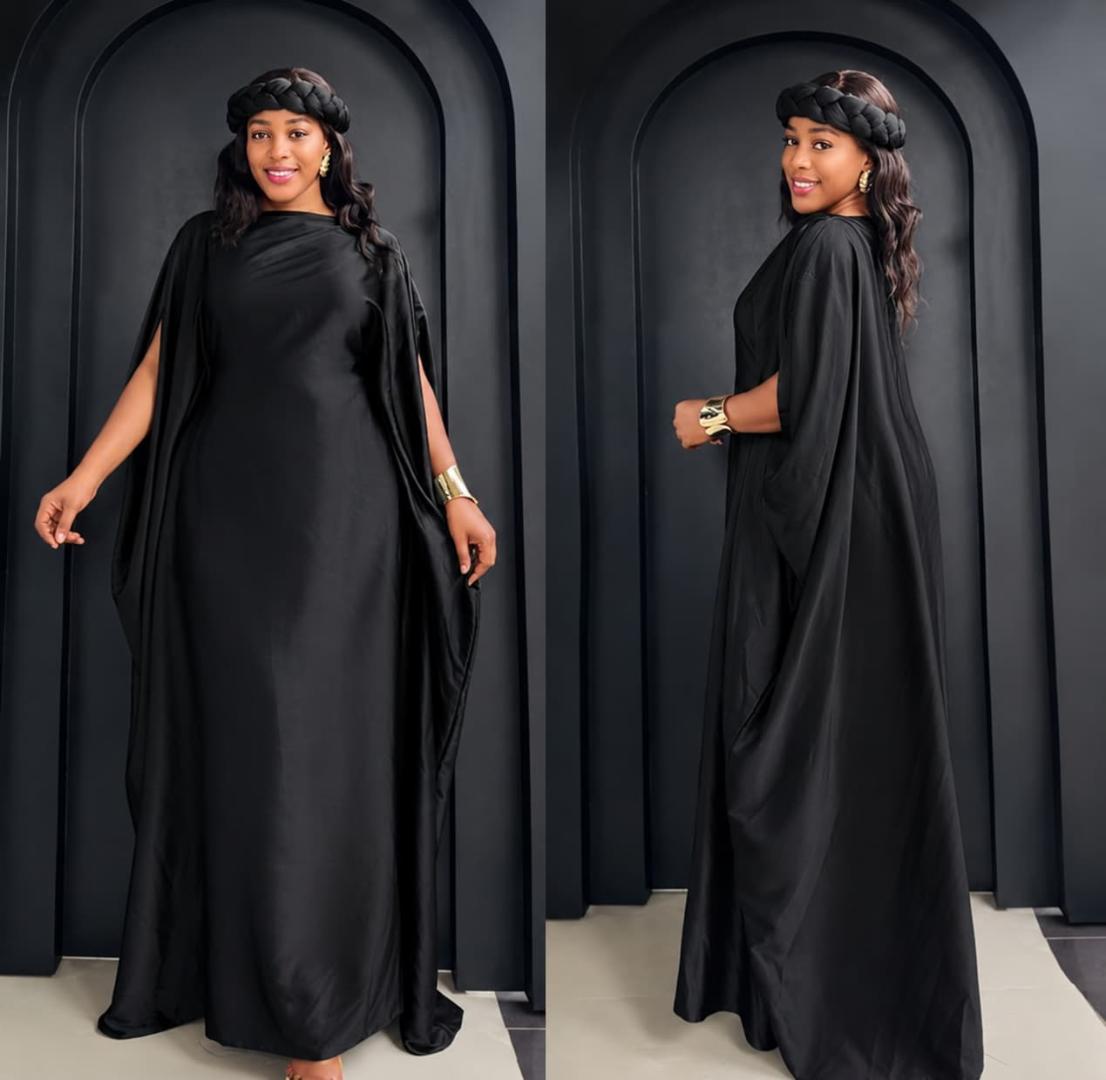Elegant Satin Maxi Kaftan Dresses