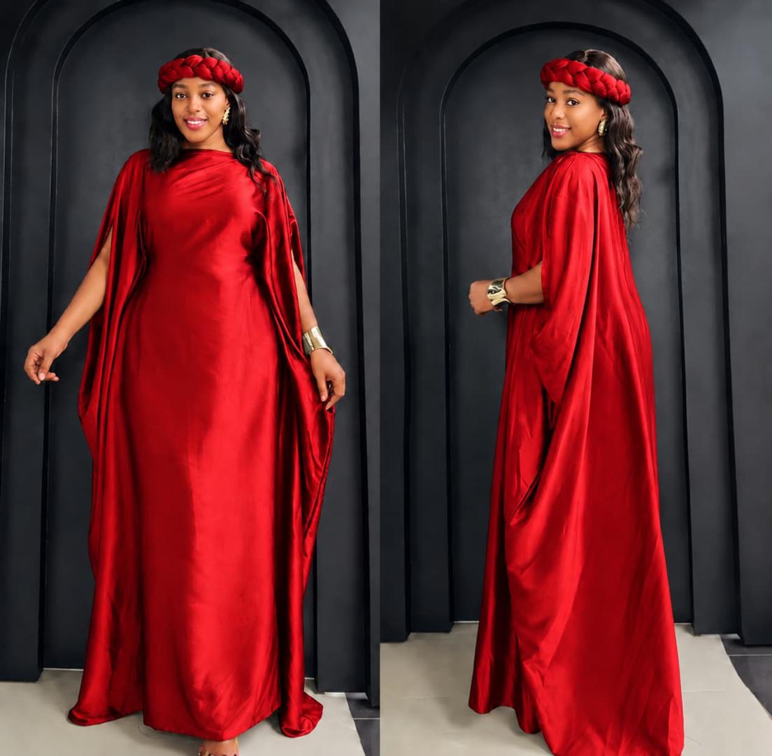 Elegant Satin Maxi Kaftan Dresses