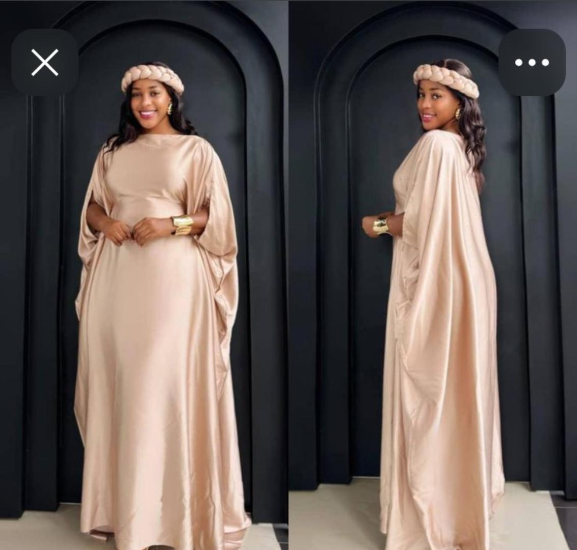 Elegant Satin Maxi Kaftan Dresses