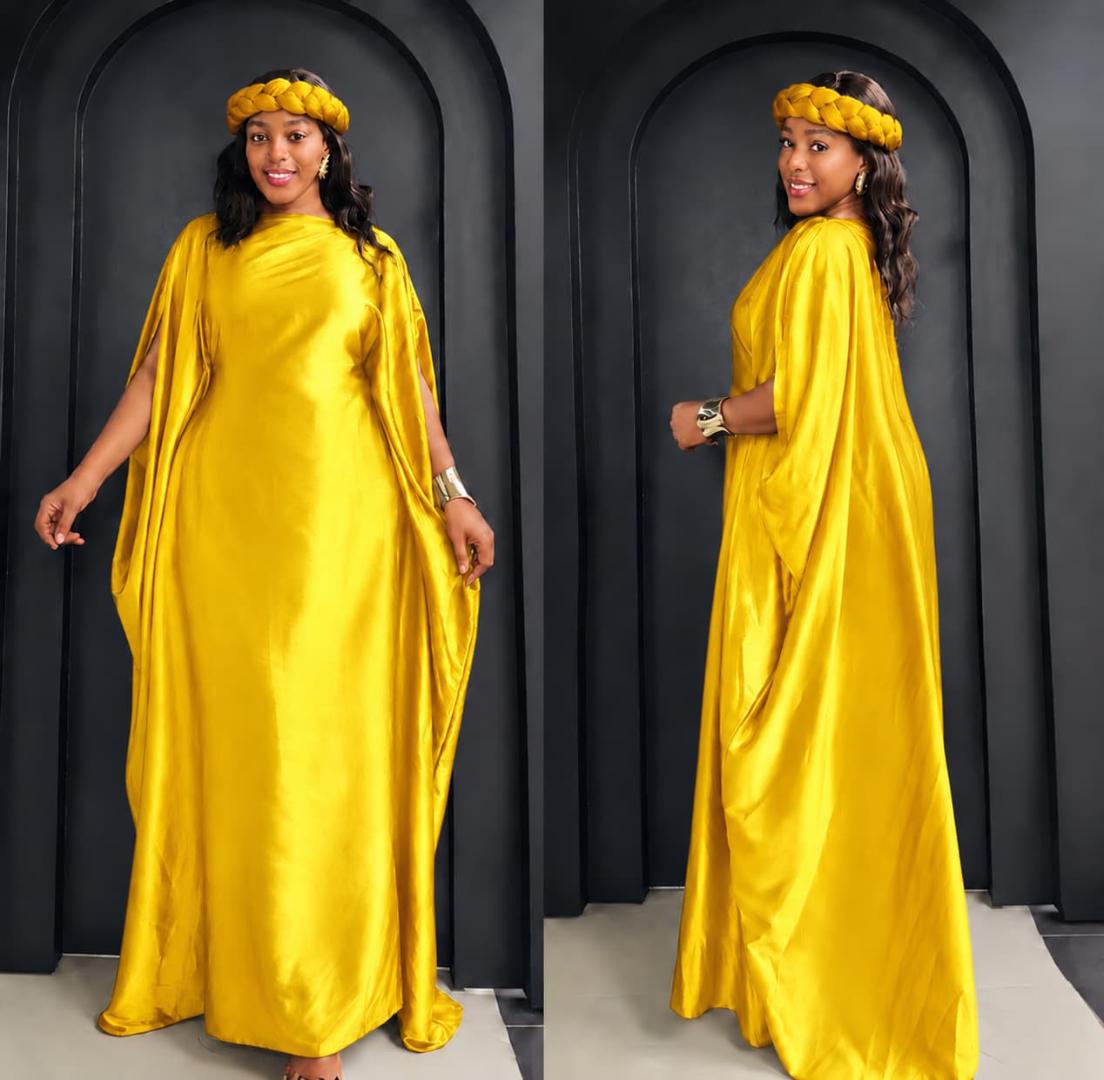 Elegant Satin Maxi Kaftan Dresses