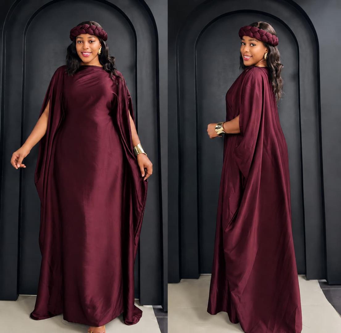 Elegant Satin Maxi Kaftan Dresses