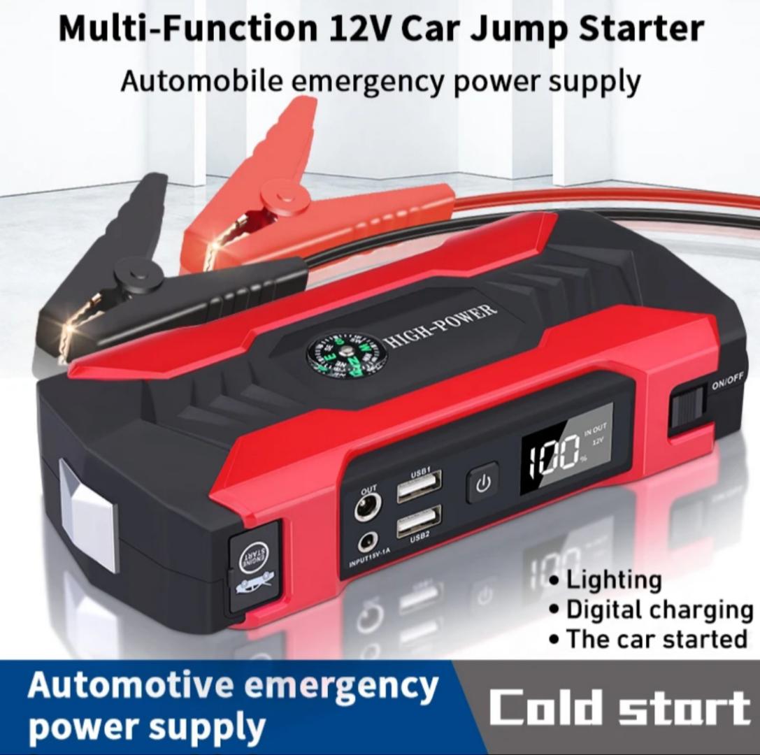PORTABLE CAR JUMPER STARTER AUTOMOTIVE EMERGENCY KIT