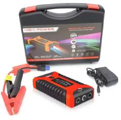 MULTI-FUNCTION CAR JUMP STARTER & EMERGENCY POWER BANK WITH LED LIGHT & COMPASS.