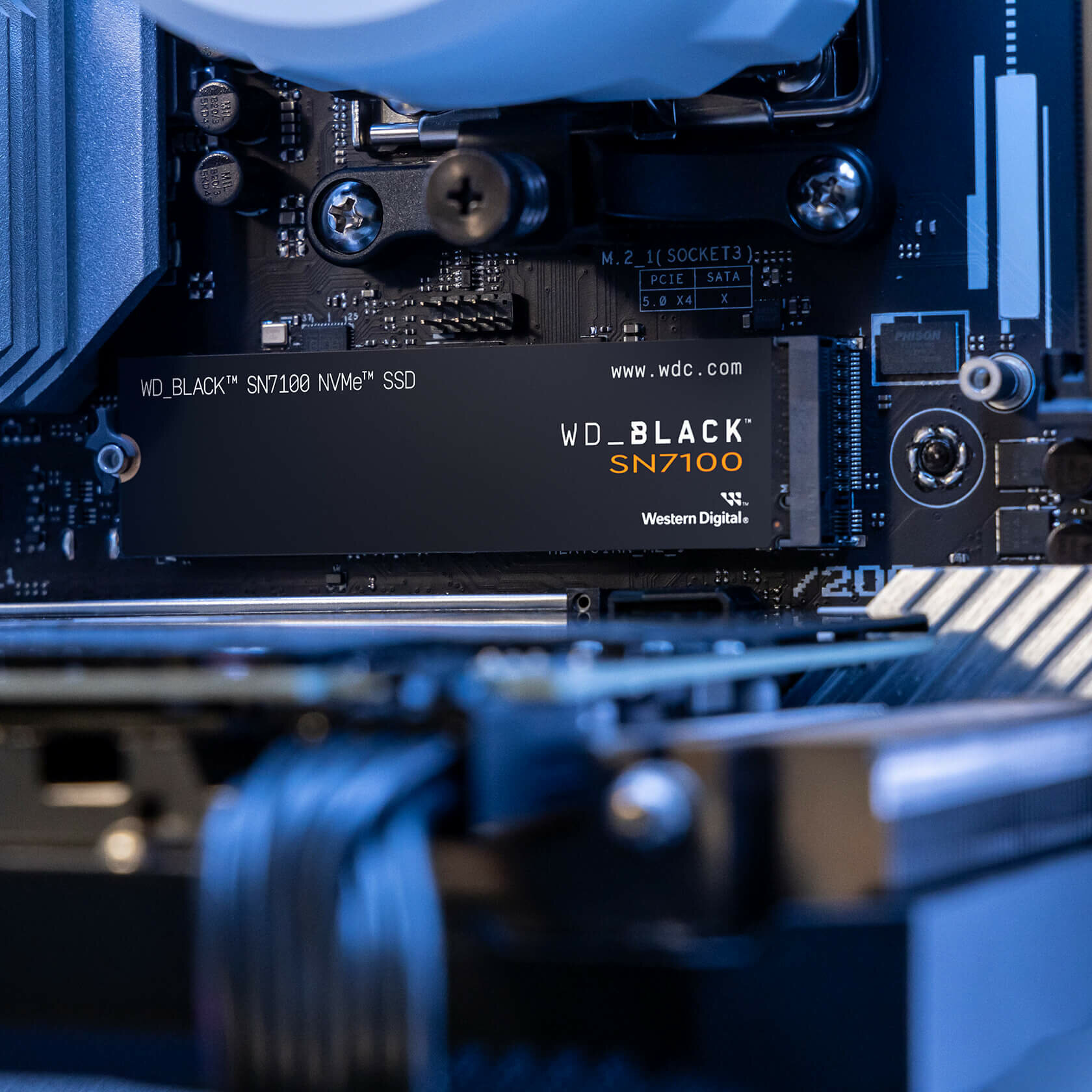 Western Digital WD Black SN7100 1TB NVMe M.2 2280 PCIe Gen4 Internal Gaming SSD - Up to 7,250 MB/s - for Gaming